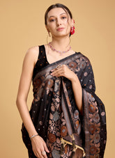 Photogenic Saree in Black Color